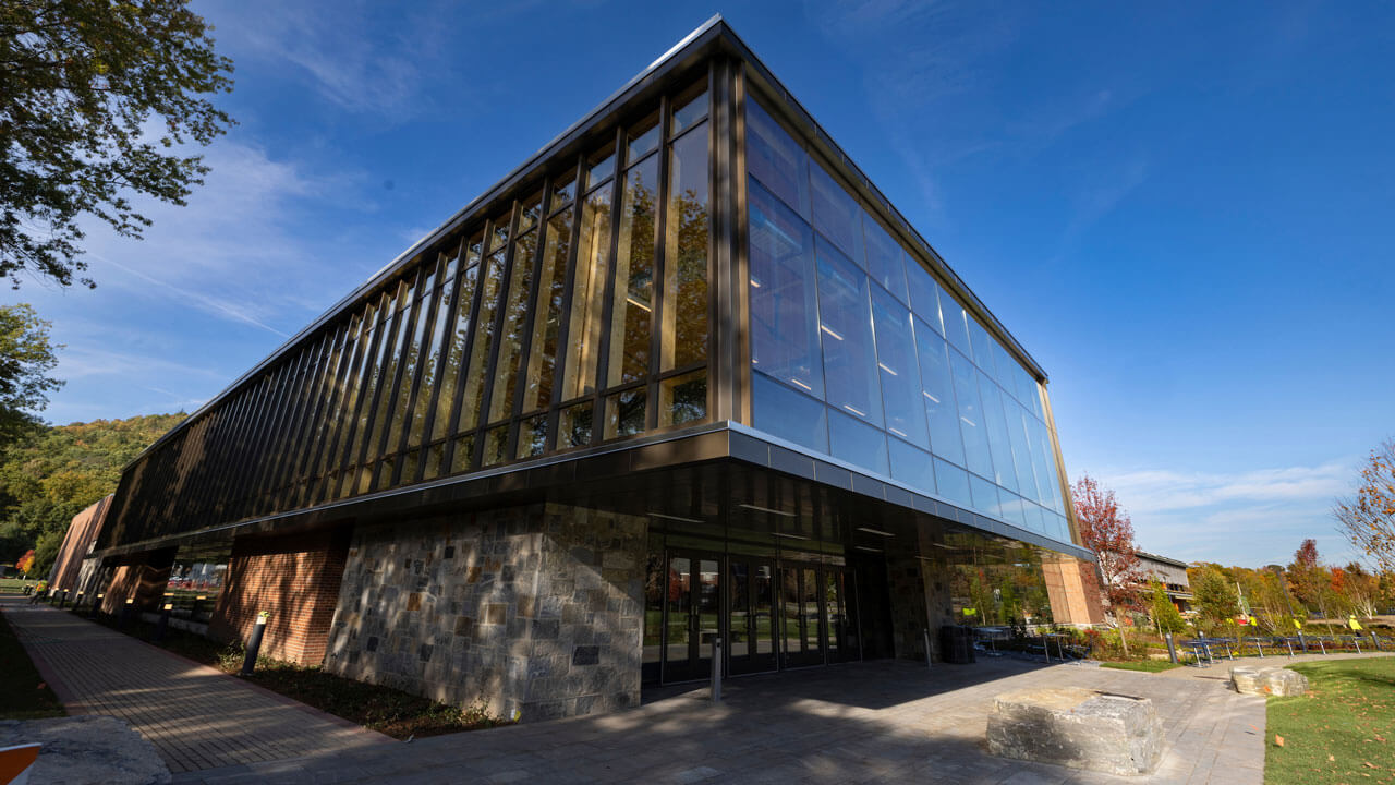 Daylight shining on recreation and wellness center